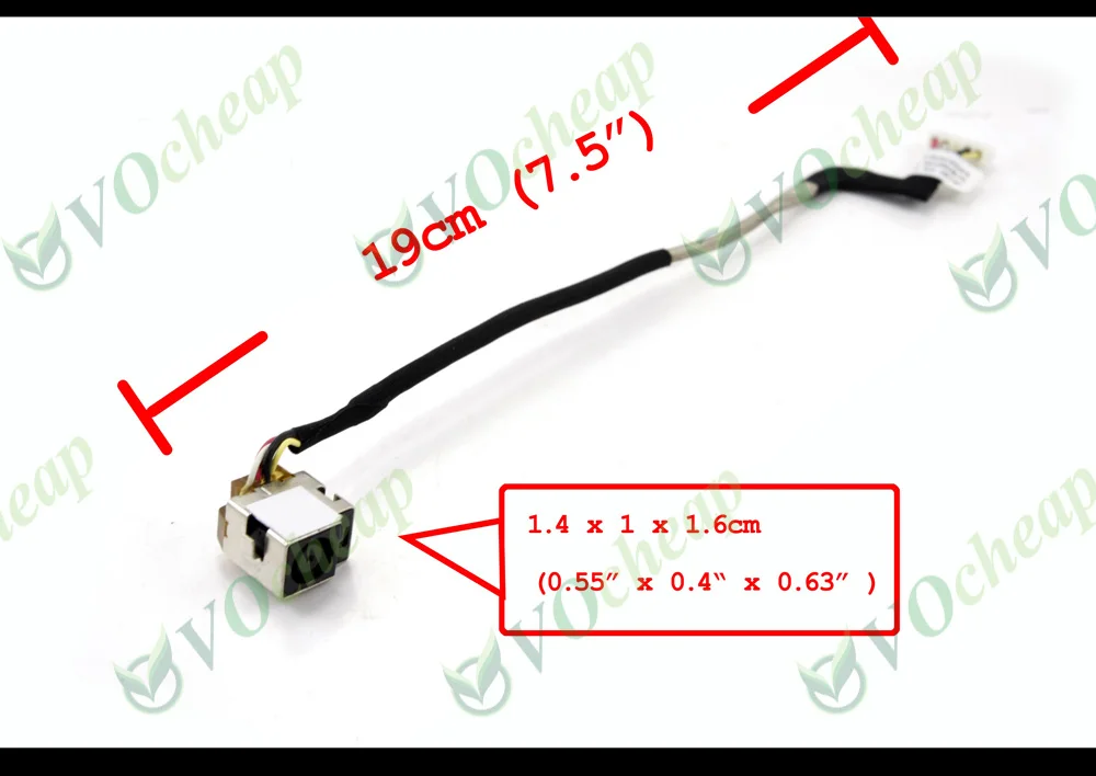 New Laptop DC Power Jack for HP Compaq Presario CQ40 CQ45 -100 -200 Notebook Charging Port Socket Connector Cable DC301003T00