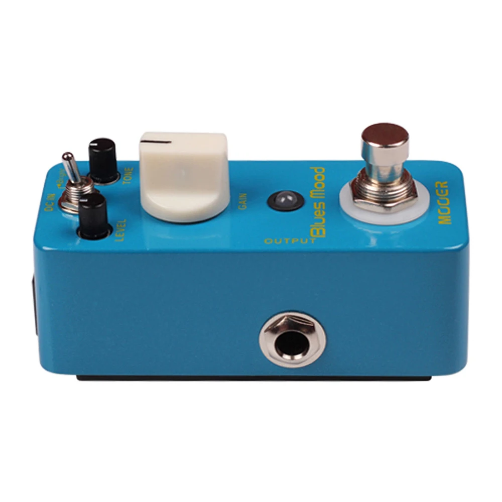 MOOER MBD2 Pedal de guitarra Blue Mood estilo Blues Pedal de efecto de guitarra Overdrive 2 modos (brillante/grasa) True Bypass carcasa totalmente