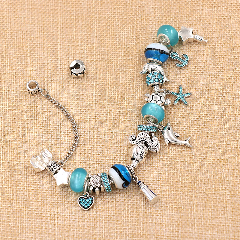 Classic Dolphin Charm Bracelets & Bangles for Women, Gift