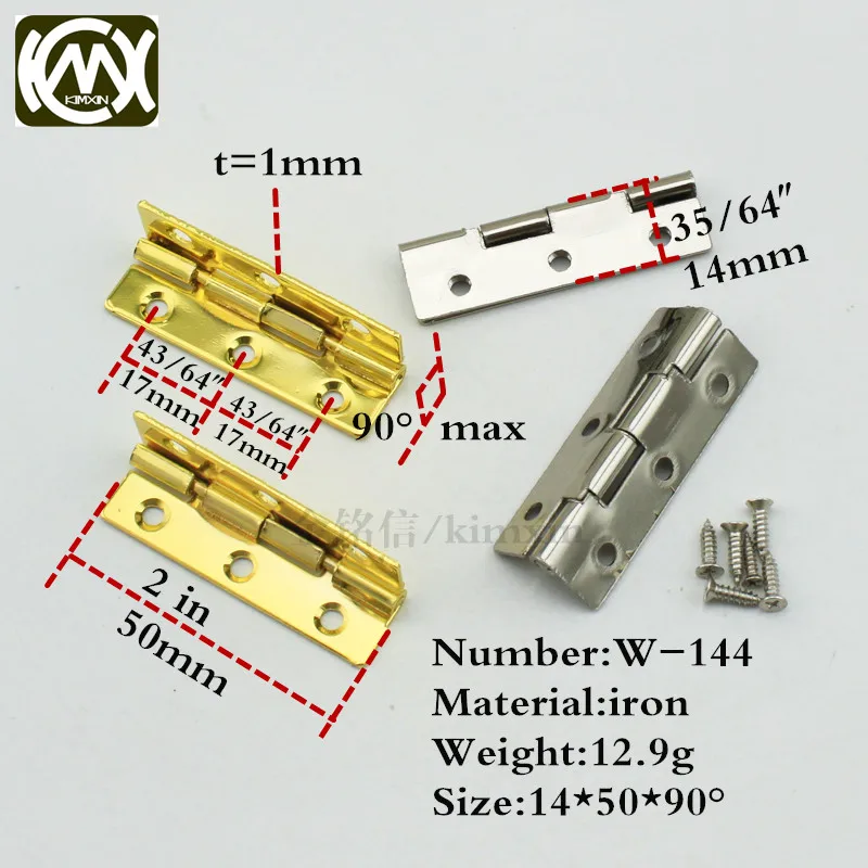 14*50 mét 10 cái vàng/nickel Trong kho hộp nhỏ bản lề Bản Lề đối với trang sức hộp Bản Lề đối với tủ bếp và bản lề đồ nội thất