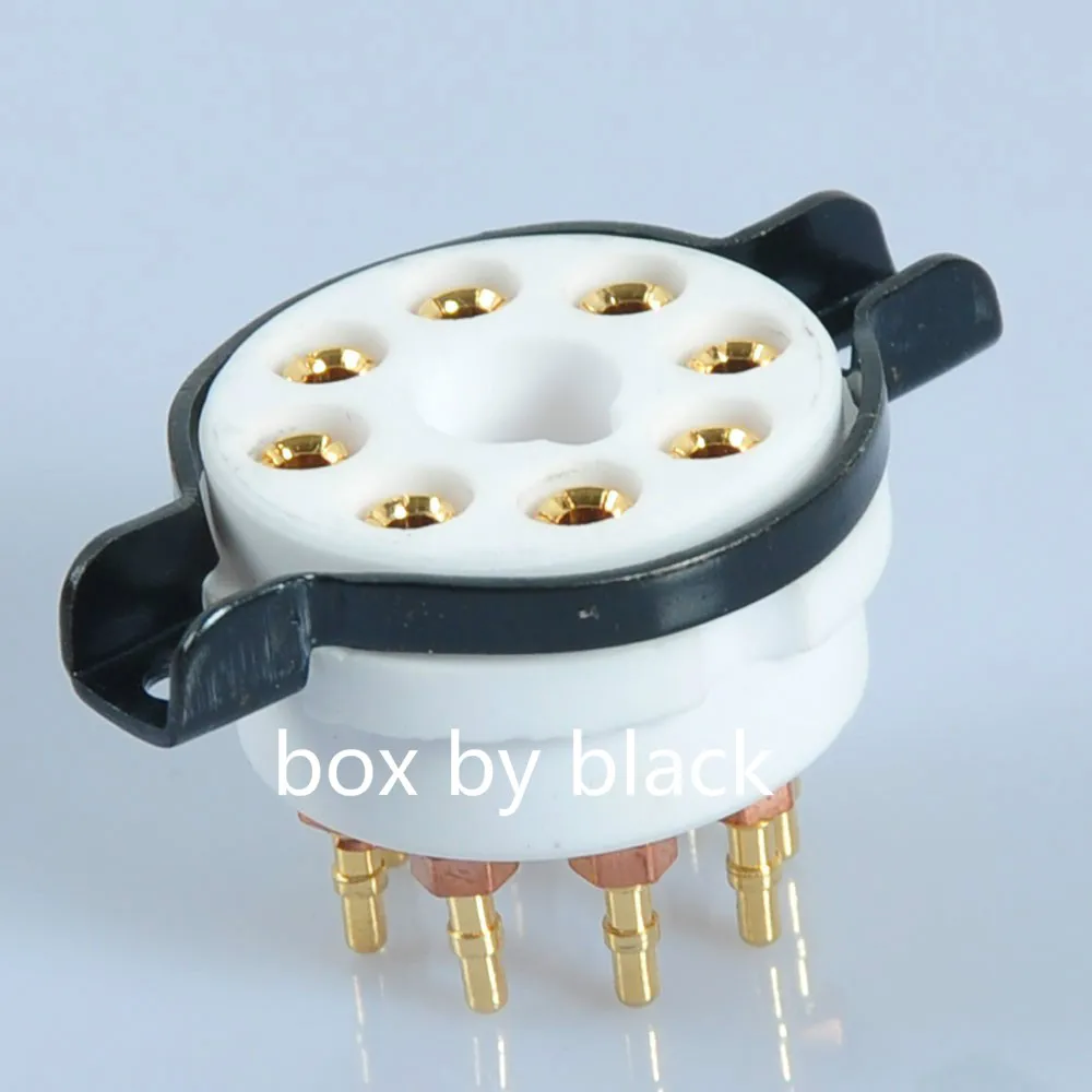 

5pcs/lot Brass 8pin tube Socket for KT88 KT66 EL34 5AR4 6L6 6CA7 6SL7 6SN7 etc Gold Plated