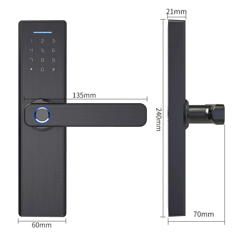 TT lock app WiFi Smart Fingerprint Door Lock, Electronic Door Lock,Smart Bluetooth Digital APP Keypad Code Keyless Door Lock