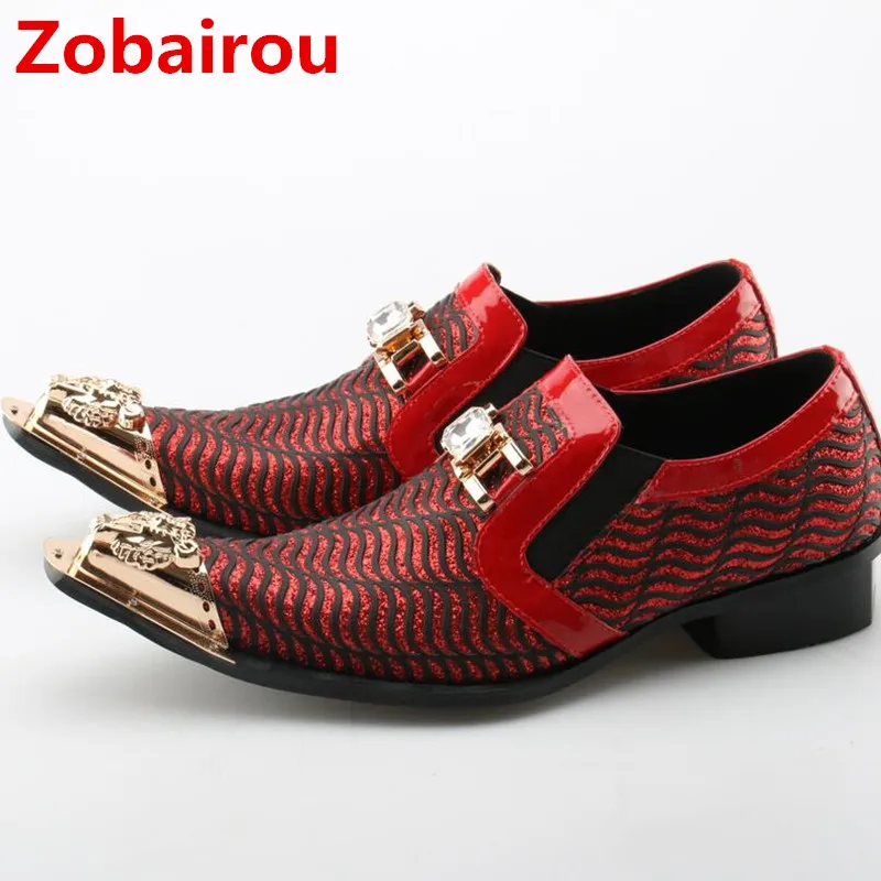 

Zobairou sapatenis masculinos casual spike italian loafers shoes men luxury genuine leather mocassin homme mens dress shoes