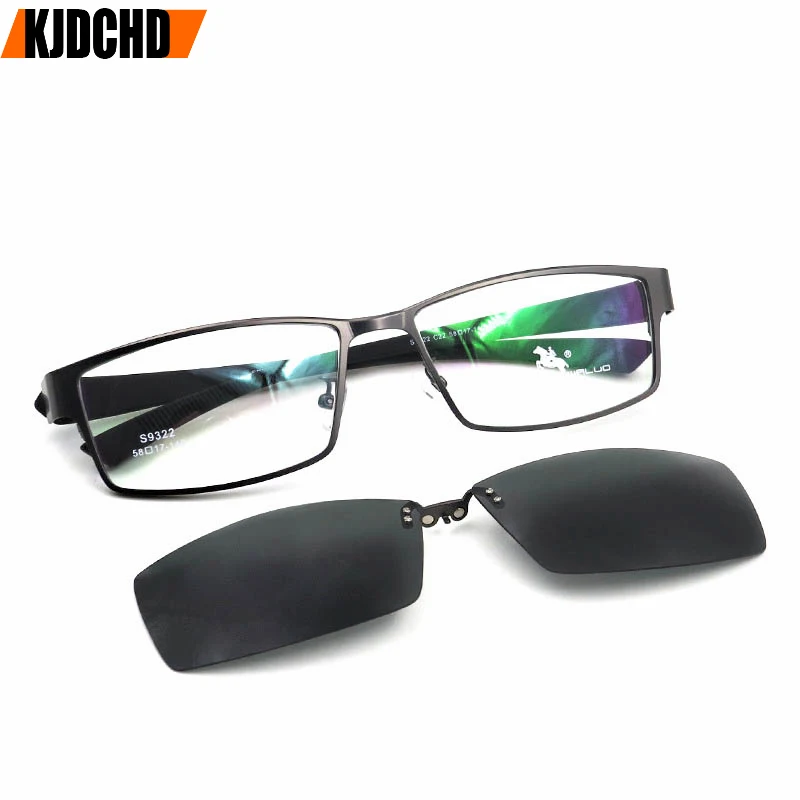 

KJDCHD Brand New Sports Style Optics Prescription Eyeglasses Frame Men and Polarized Outdoor Time 1pcs clip-on Glasses