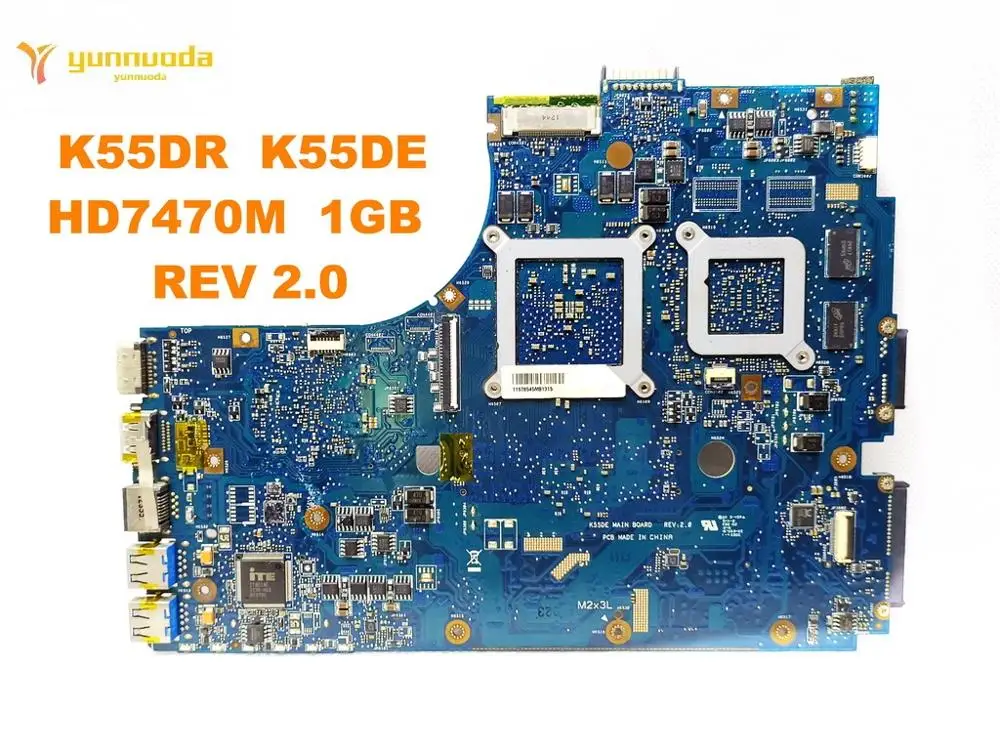 Original for ASUS  X55DR  X55DE laptop  motherboard  K55DR  K55DE  HD7470M  1GB   REV 2.0 tested good free shipping