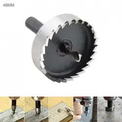 40mm / 48mm HSS Hole Saw Cutter Drill Bits for Pistol / Bench / Magnetic / Air Gun Drills