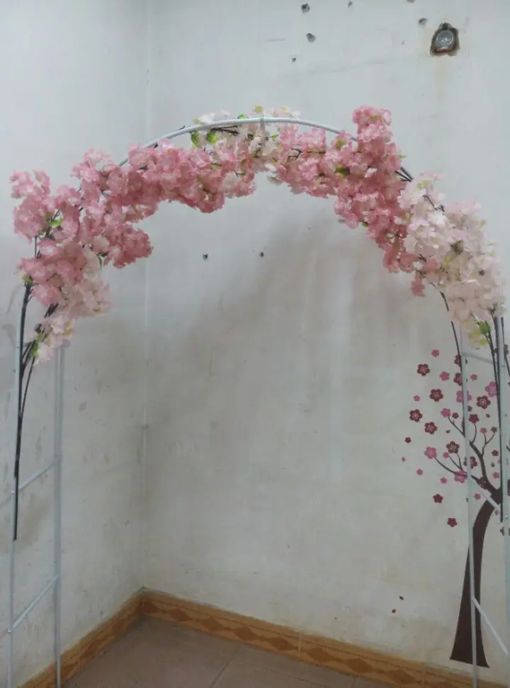 Wedding Decoration Metal Arch.White/Green Height 240CM,Arches Flower.Garden Supplies,Outdoor Flower Plant climbing