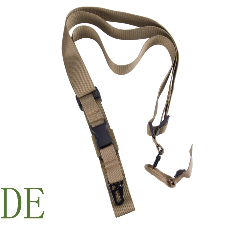 Tactical Gun Sling com Bungee de 3 pontos, Airsoft Rifle Strapping Belt, Tiro Militar e Caça Acessórios