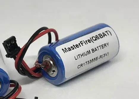 

MasterFire New Original CR17335SE-R 1800mah Q6BAT 3V PLC Lithium Battery CR17335SE-R(3V) CR17335 Li-ion Battery Cell with plugs