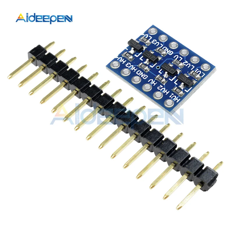 아두이노 라즈베리 파이용 핀 포함 양방향 보드 모듈, IIC I2C 로직 레벨 컨버터, 2/4/8 채널, 2 4 8 웨이 DC 3.3V/5V