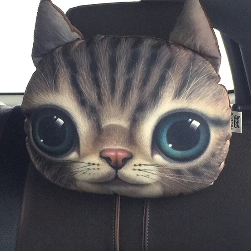Car Seat Head Cushion Dog Auto Supplies Neck headrest Cat Tiger Car Creative Headrest Car Deat Cushion
