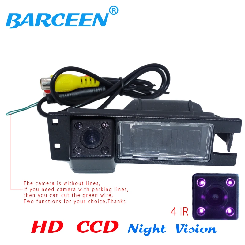 Black plastic shell car rear reserve camera rainproof +4 ir lamp  for  Opel Astra H /Corsa D/ Meriva A /Vectra C/Zafira B/FIAT