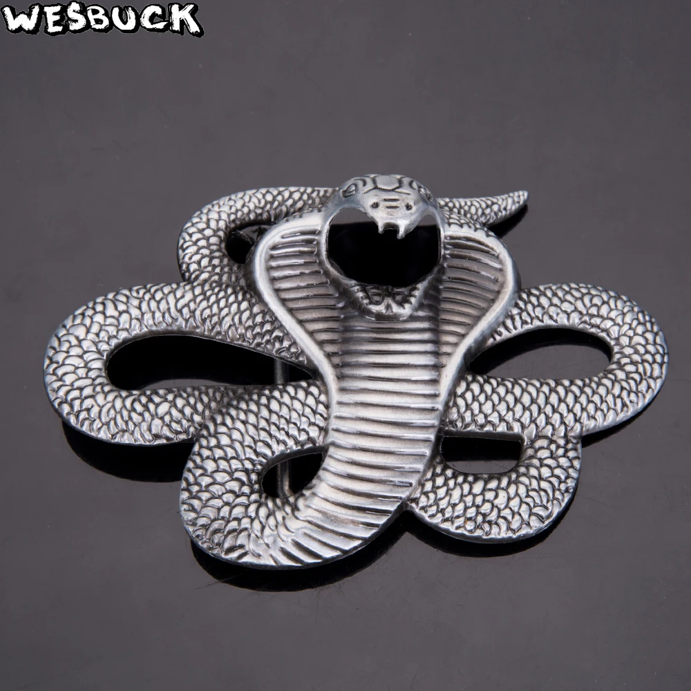 Big Snake WesBuck Brand Metal Belt Buckles for Man Unisex Western Buckles Cowgirls Edc Buckle Causal Cool Animal Cowboy Hebilla