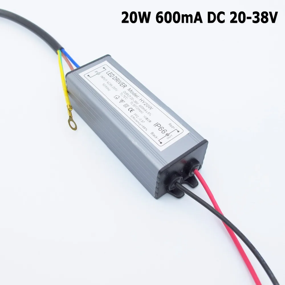 Enough Power Waterproof 10W 20W 30W 50W LED Driver for High Power LED Chip COB SMD LED Beads For Floodlight Spotlight