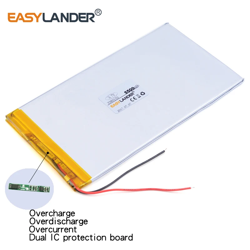 3380150 3.7 فولت 5500mAh قابلة للشحن ليثيوم بوليمر بطارية ليثيوم أيون للكمبيوتر اللوحي COLORFLY G808 4G HD 3080150 الدبور ماكس برو bq-1085L