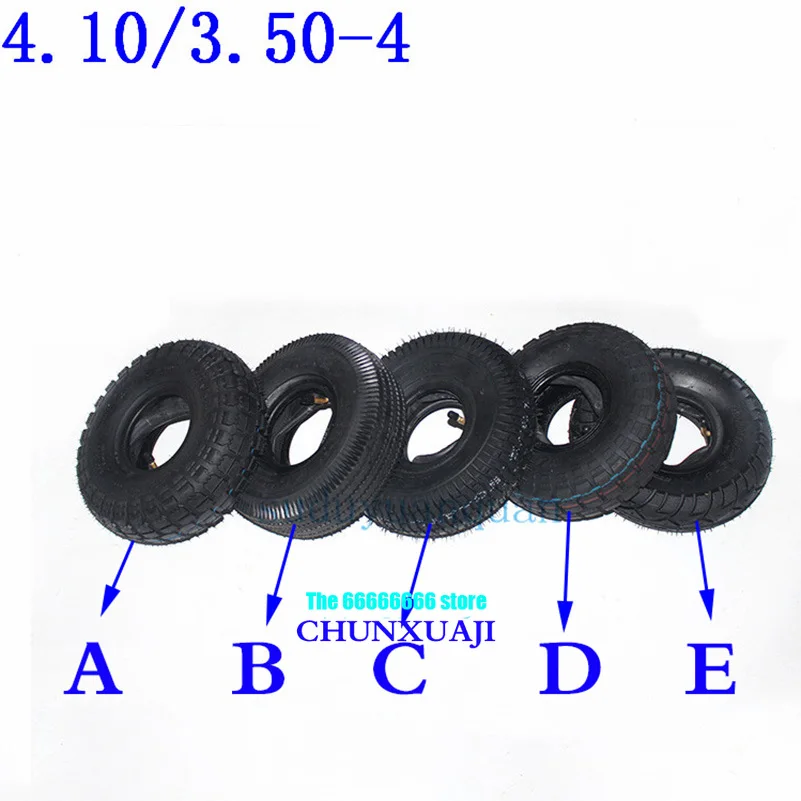 Tyre size 4.10/3.50-4 410-4 350-4 for ATV Quad Go Kart 47cc 49cc Electric Scooter 410/350-4 4.10-4 3.50-4 Wheelbarrow tires