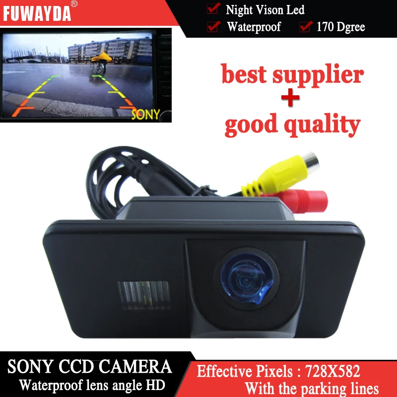 

FUWAYDA Car Rear View Color CCD HD Reverse Parking Backup CAMERA for BMW E81/E87/E90/E91/E92/E60/E61/E62/E63/E64/X5 /X6 HD