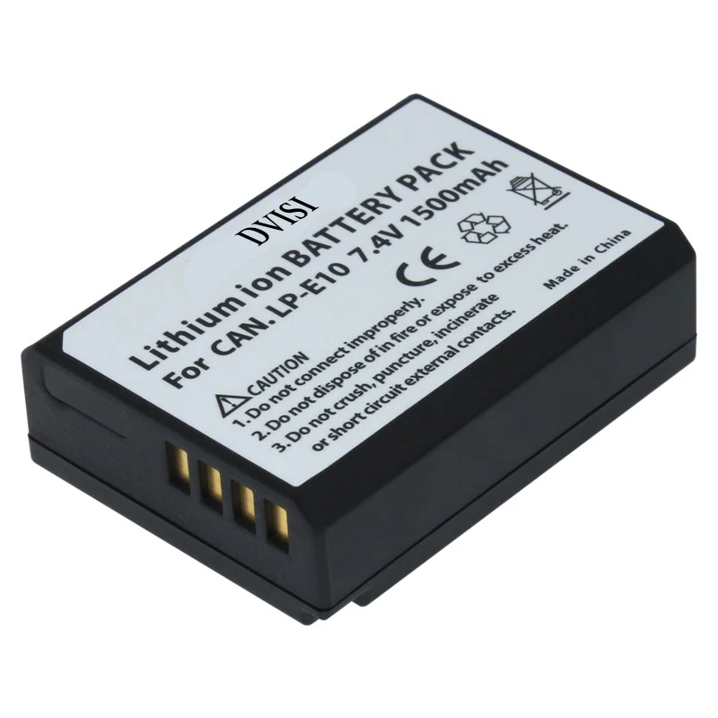 LP-E10-batería recargable LP E10 LPE10, para Canon EOS Rebel T3 T5 T6 Kiss X50 Kiss X70 EOS 1100D EOS 1200D EOS 1300D, lote de 2 unidades