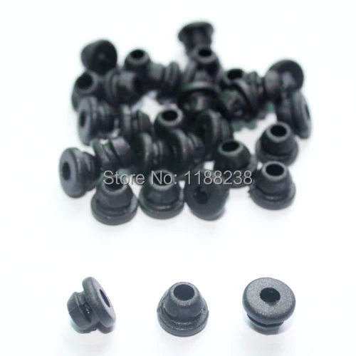 Wholesale Price 200x Black Tattoo Needle Rubber Grommets Nipples For tattoo machine gun needles supply Free Shipping