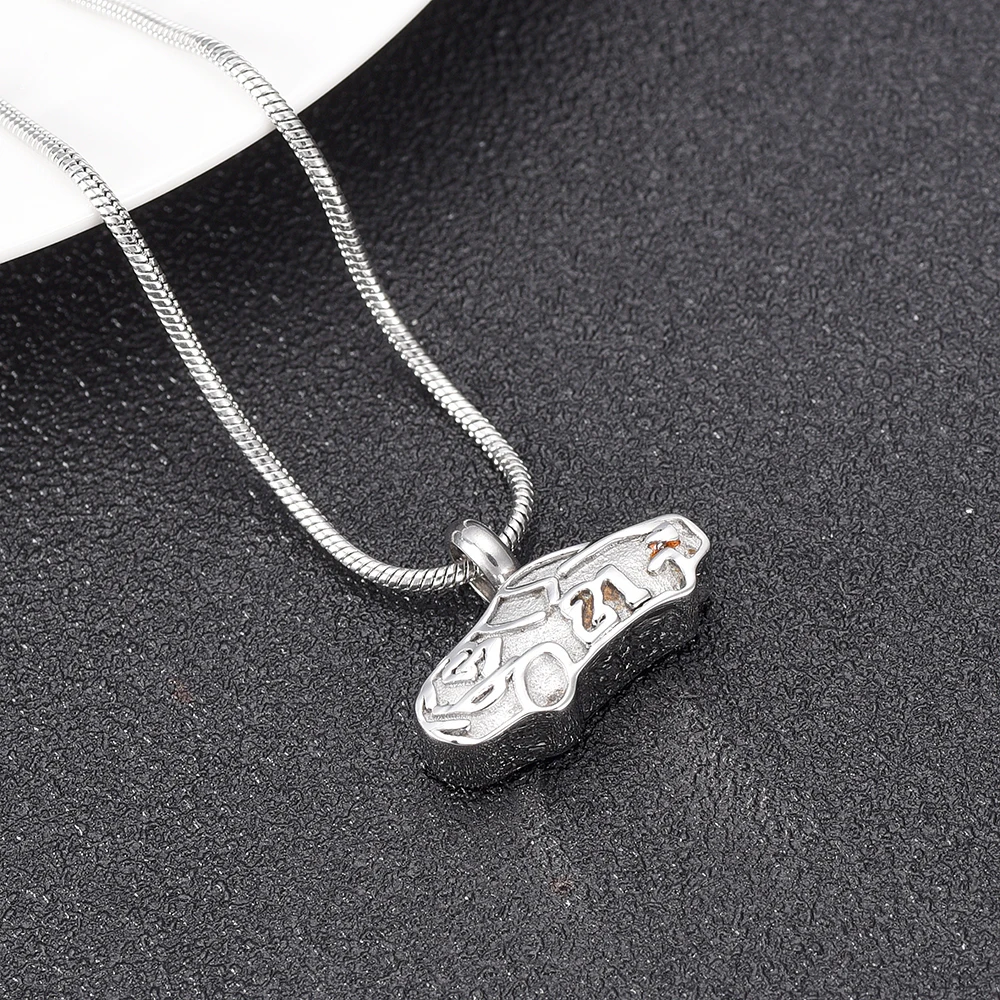 KLH10005 New Premium Dazzled Car/Vehicle Cremation Jewelry Pendant Ashes Keepsake Urn Necklace-Bereavement Jewelry Men