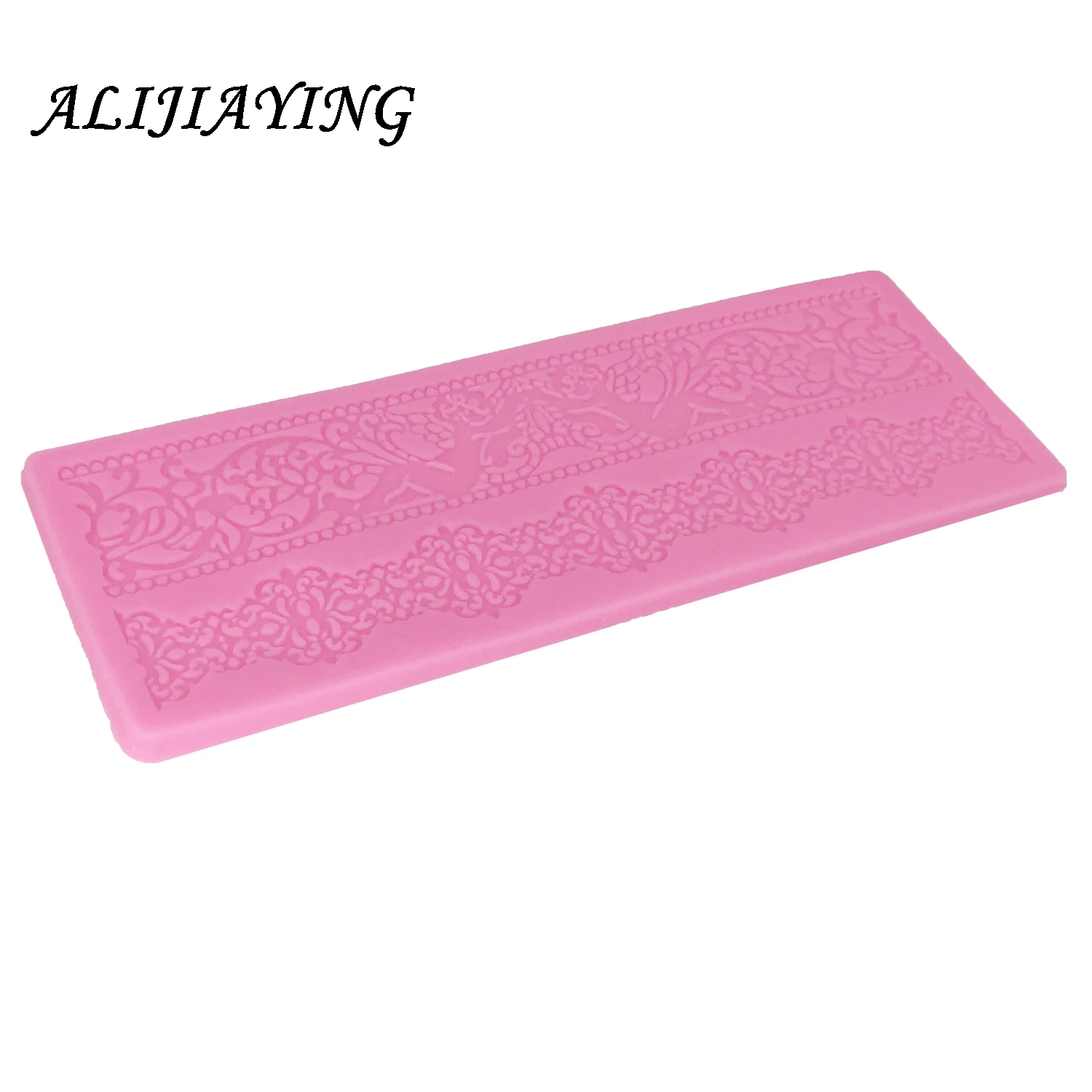 1Pcs Flower Lace Mold Cake Border Mould cake Decoration tools Fondant 3D Mold Food Grade Silicone Mould D0361