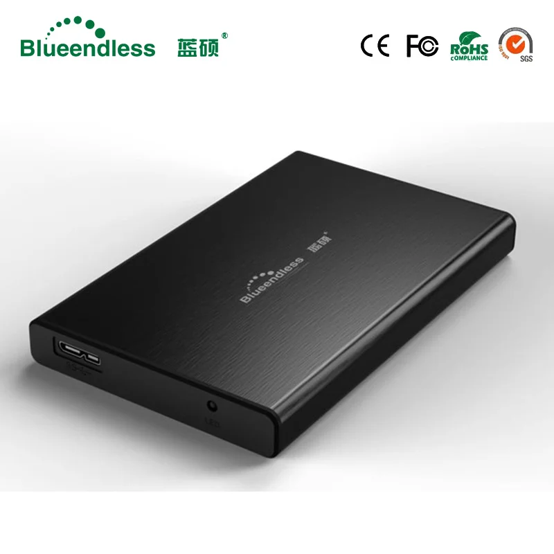 Boîtier de disque dur externe SMiUsb 2.5, caddie en aluminium trempé, 3.0 ", boîtier en métal SMiHDD, haute qualité, disque dur 1 To, 2.5