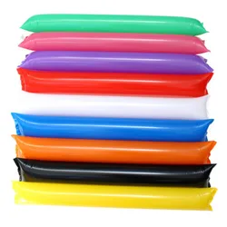 100pcs/lot=50bags mix color Inflatable Clapper,cheerstick, Inflatable Sticks, Balloon Stick Clapper Cheering Stick Noise Maker