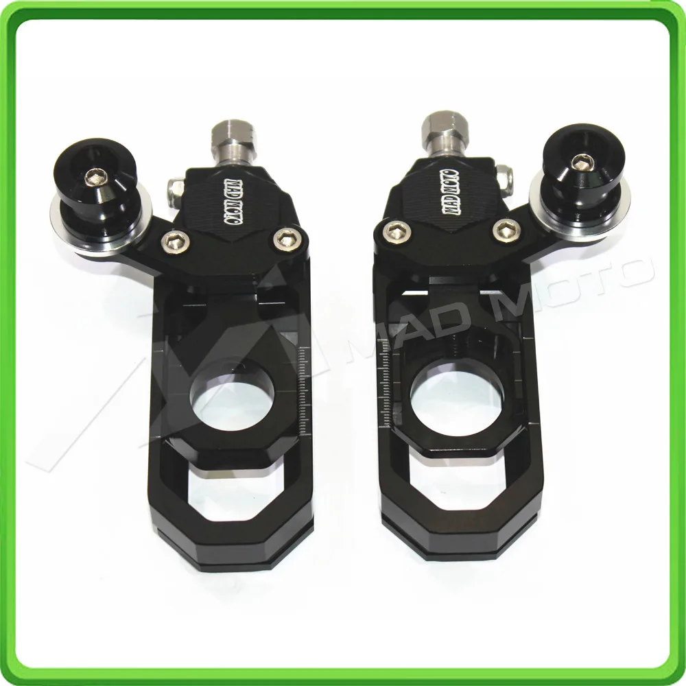 

Motorcycle Chain Tensioner Adjuster with bobbins kit for Yamaha R6 YZF-R6 2006 2007 2008 2009 2010 2011 2012 Black