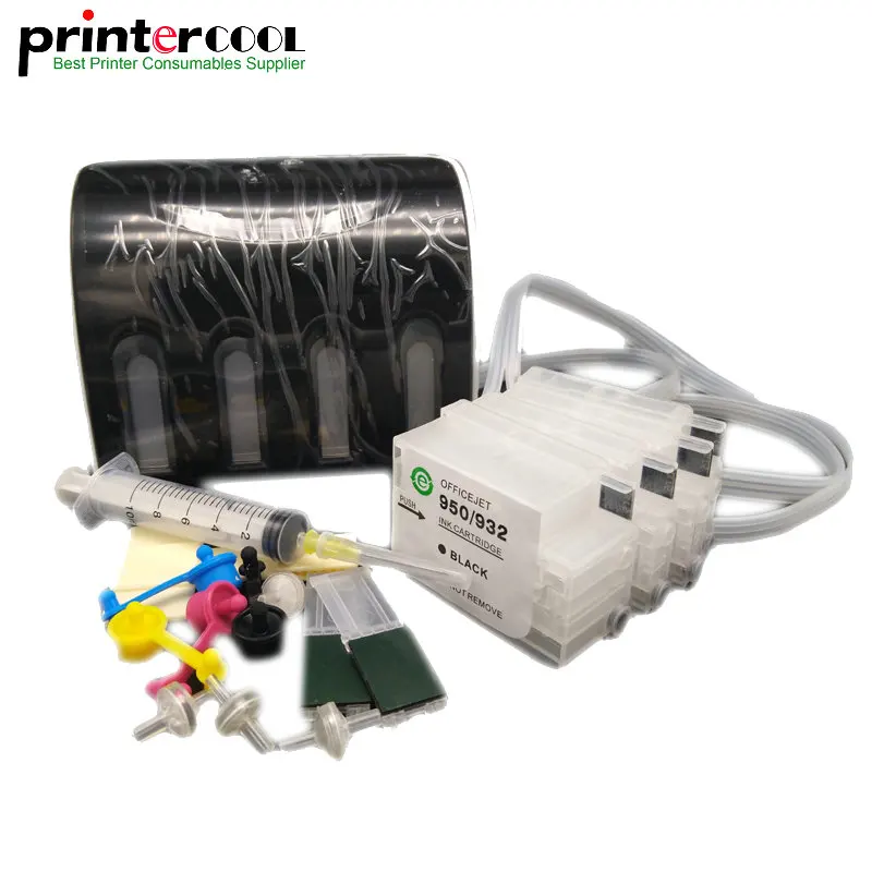 932XL 933XL Continuous Ink Supply System For HP 932 933 Ciss For HP Officejet 7612 7512 7510 6100 7610 7110 6700 6600e Printer