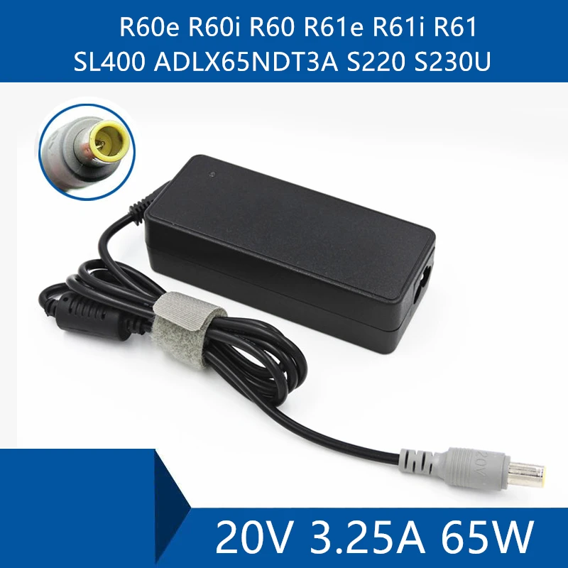 Laptop AC Adapter DC Charger Connector Port Cable For Lenovo  R60e R60i R60 R61e R61i R61 SL400 ADLX65NDT3A S220 S230u