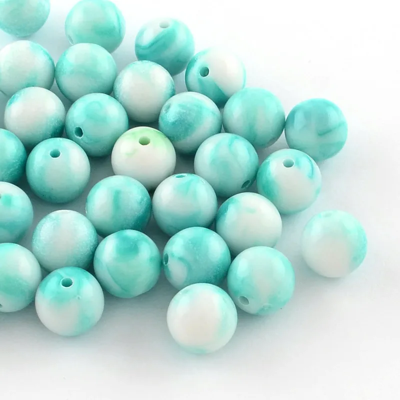 500 g Colorful Acrylic Round Beads 8mm 10mm 12mm 14mm 16mm Bead for Jewelry Making DIY bracelet  necklace Wholesale F60