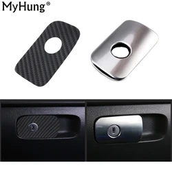 Car Glove Box Switch Decorative And Carbon Fiber Sticker Cover For Volkswagen VW Tiguan 2010 To 2015 Auto Accessories 1pc
