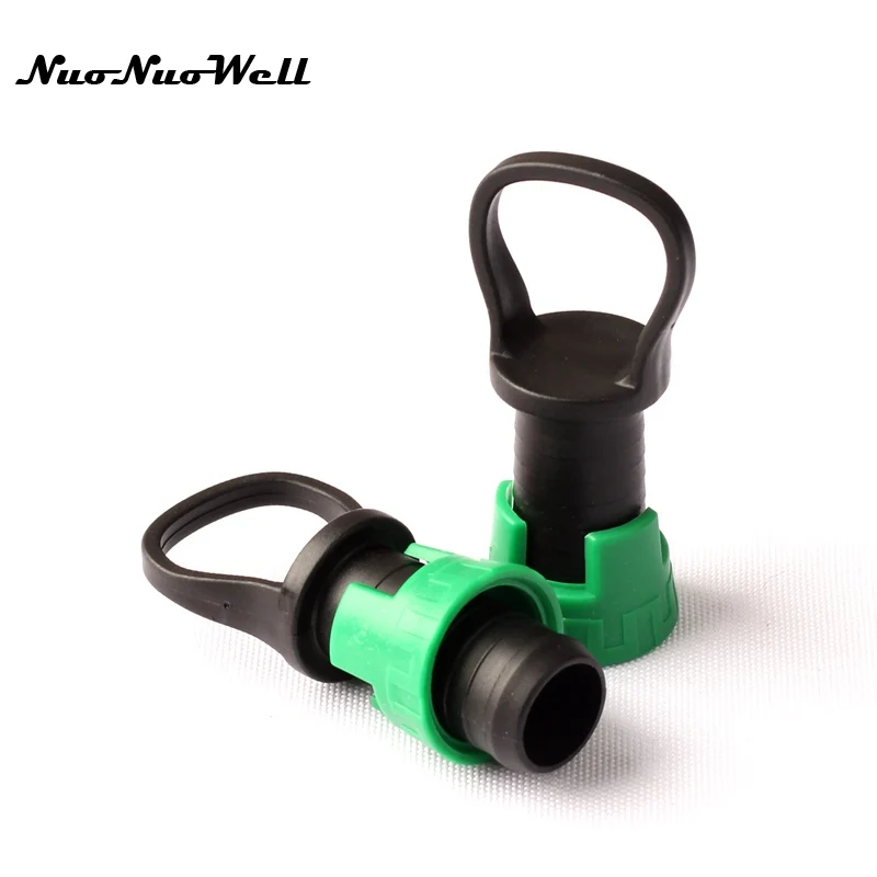 

15pcs NuoNuoWell 16mm Hose End Drip Tape Connector for Garden Greenhouse Micro Drip Irrigation Hose Pipe Connector Fittings