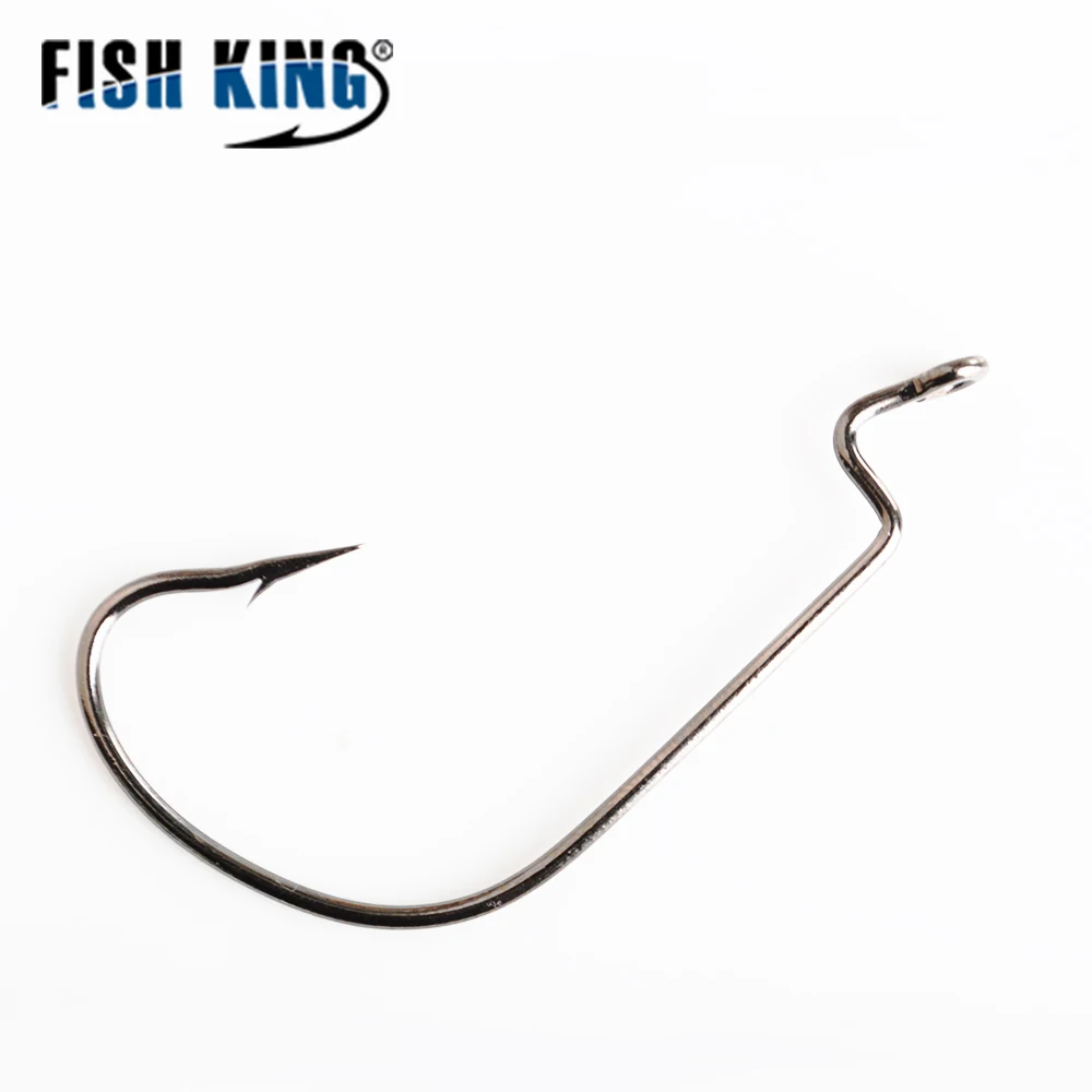 NGB 4/0# 3/0# 2/0# 1/0# 1# 2# 4#  Soft Lure Hook Offset Worm Shank Carbon Steel Circle Japan Fishing Hooks
