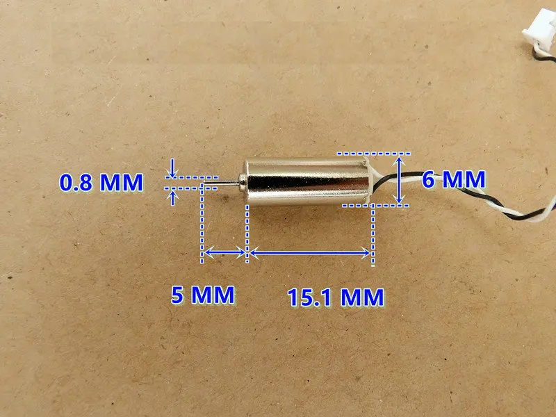 100PCS DC 4.2V 52000RPM 6*15MM  micro coreless motor with plastic gear Toys / models / DIY Accessories motor