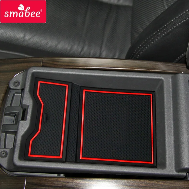 smabee Anti-Slip Gate slot cup mat for NISSAN TEANA 2009-2012 Accessories Car Sticker Non-Slip Pad Rubber Coaster Cup Holder