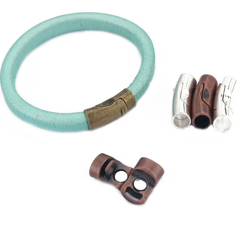 3sets Strong Magnetic Clasp for 10*6mm Licorice Leather Cord Bracelet Jewelry Making