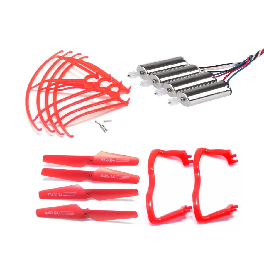 5 COLORS Syma X5 X5C CW CCW Motor And Full Set Replacements RC Quadcopter Helicopter Spare Parts Propeller Blades