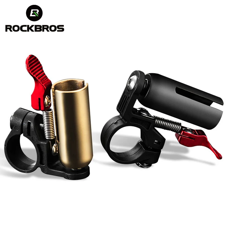 ROCKBROS Mini Bicycle Bell Bike Horn Copper Alloy Cycling Handlebar Safety Warning Loud Horn Classic Bike Call Accessories