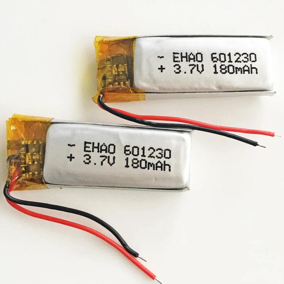 3.7V 180mAh 601230 litowo-polimerowa LiPo akumulator baterie do Mp3 GPS PSP słuchawki z Bluetooth zestaw słuchawkowy inteligentny zegarek