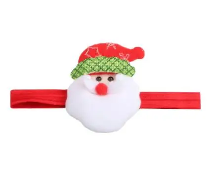 

20pcs 2017 New Wholesale Santa Cartoon Elastic Hair band para Bebe Turban Christmas Headbands Girls Headwear Hair Accessories