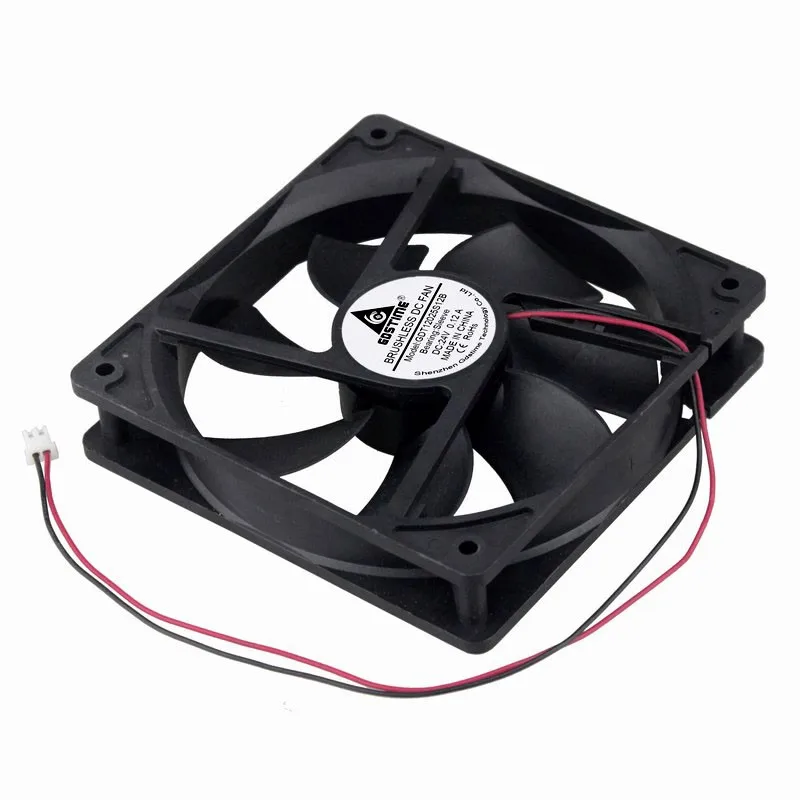 Gdstime 1 Piece 12cm 120mmx120mmx25mm DC Motor Cooling Fan 24V 120mm x 25mm 12025 PC Computer CPU Case System Cooler 2Pin