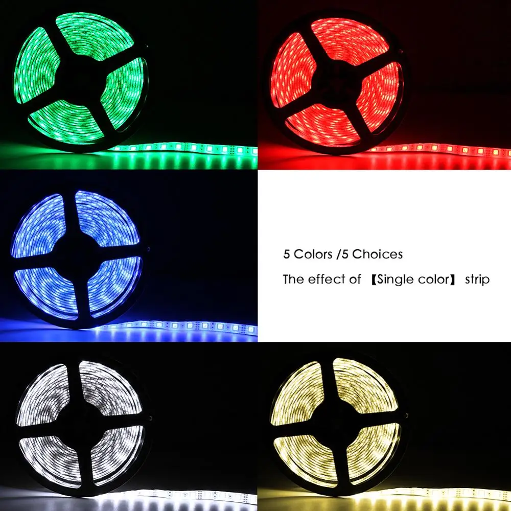 DC 5V LED Strip 3Key cavo USB alimentazione lampada flessibile 50CM 1M 2M 3M 4M 5M SMD 2835 schermo da scrivania nastro TV illuminazione di sfondo