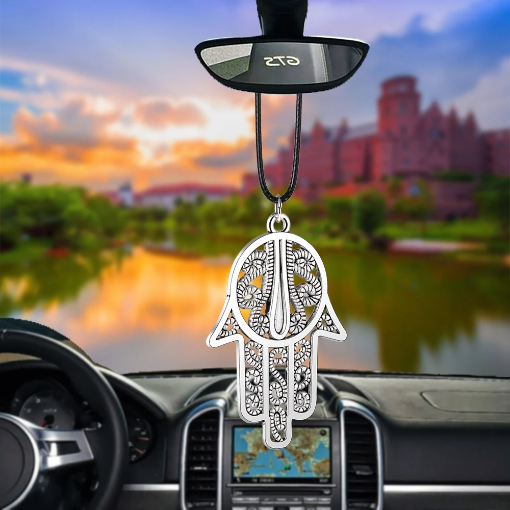 Car Pendant fingered citron Rearview Mirror Decoration Auto Hanging Ornament Automobiles Interior Accessories god Gifts styling