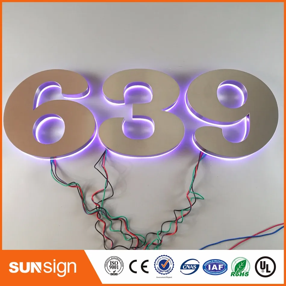 

H 30cm lighted alphabet metal letter sign,light up letters for sign,backlit led channel letters sign