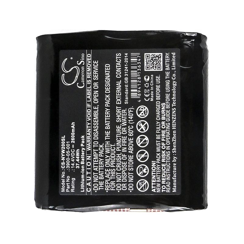 Cameron Sino 2600mah 배터리, NOYES W2003M 3900-05-001 배터리용