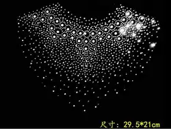 2ピース/ロット大小の石の熱間固定ラインストーン転写モチーフクリスタルに鉄を転写するデザインラインストーンモチーフデザイン
