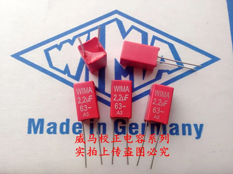 2020 hot sale 10pcs/20pcs German capacitor WIMA 63V 2.2uF 63V 225 5P: Spot can be knee-slapped Audio capacitor free shipping