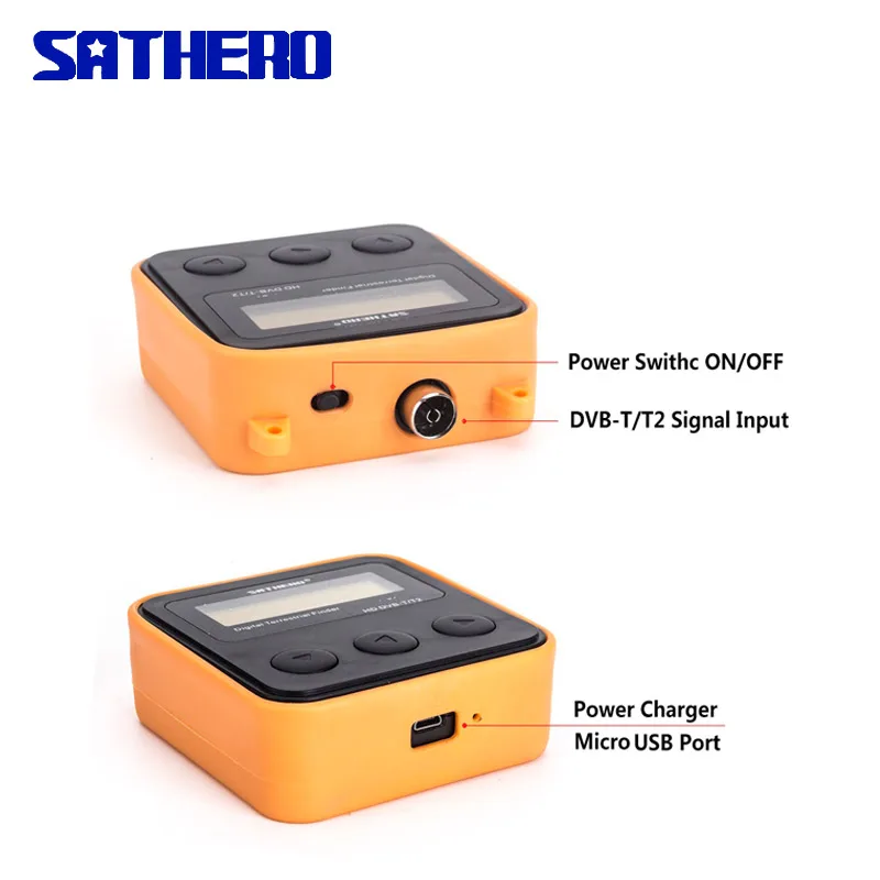 Sathero SH-110HD DVB-T DVB T2 High Definition Finder Portable TV Signal Meter  digital  finder meter