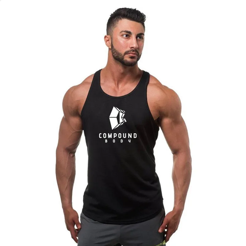 Brand New Men Tank Tops Shirt Bodybuilding Fitness Singlet Workout Tank Top Cotton Sleeveless Muscle Vest for Men Sportswear